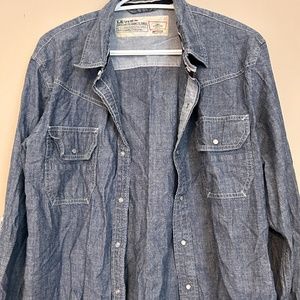 Levi's Mens Denim Button-Up Shirt